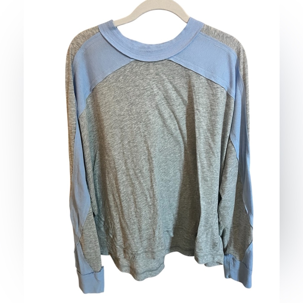 FP Movement All About It Long Sleeve Top, Heather Gray Combo, M